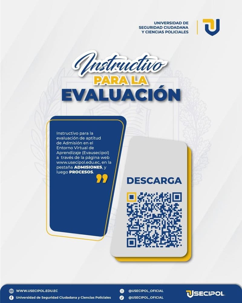 Descarga el instructivo de evaluación